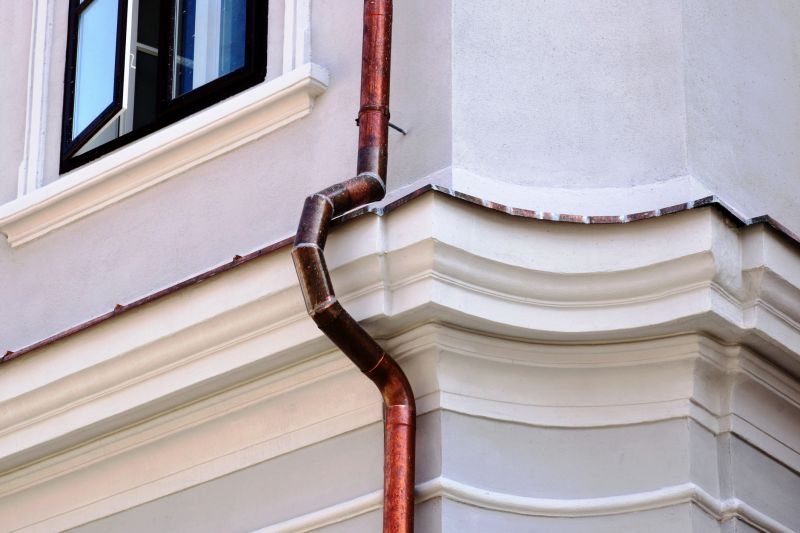 Copper Downspout Installation detail